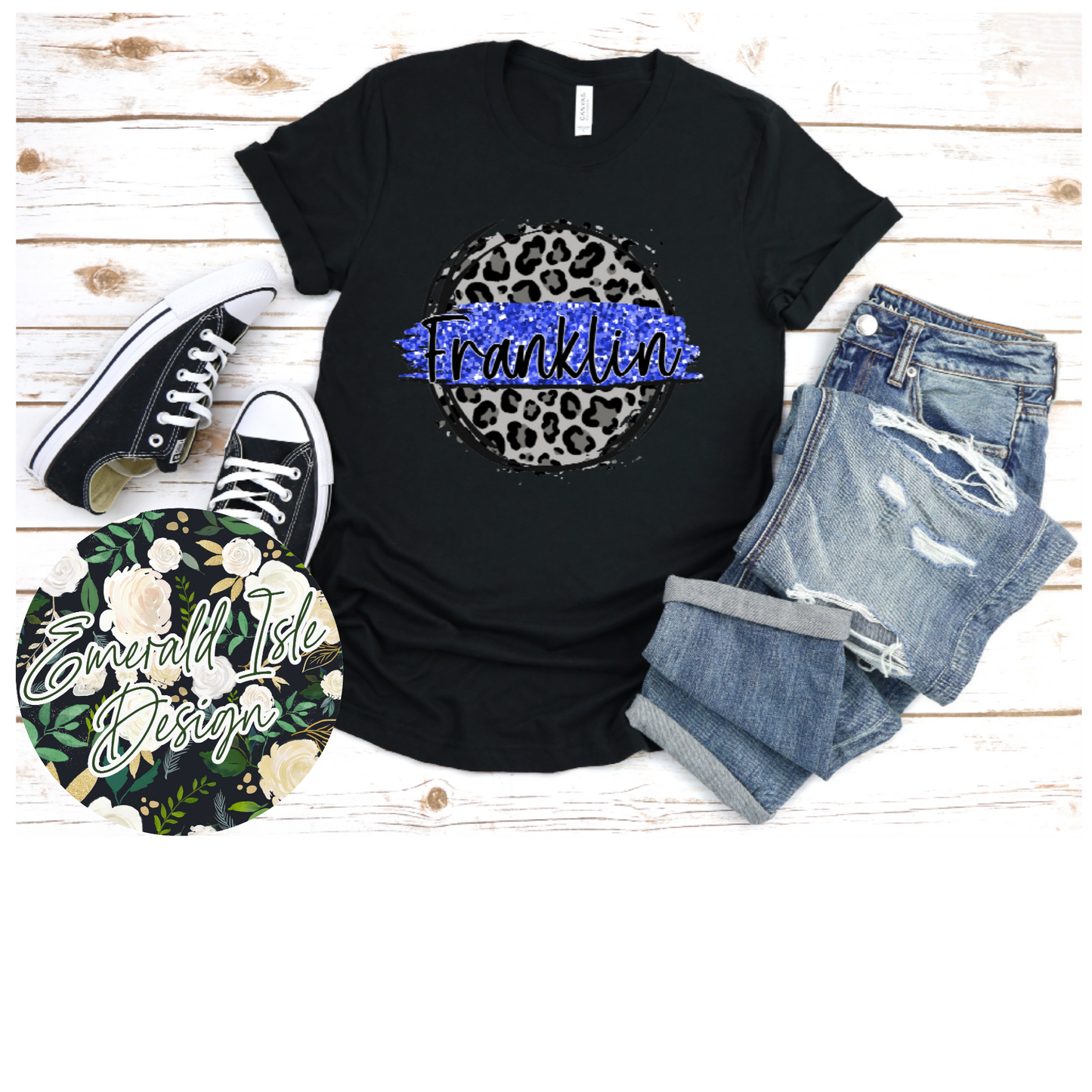 Franklin Leopard Circle Design