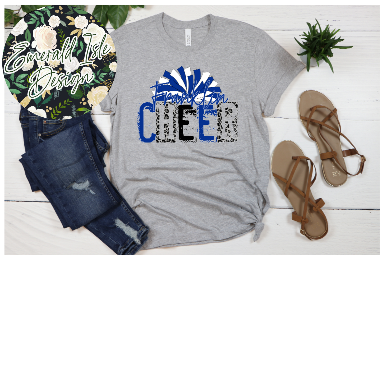 Franklin Cheer Stamp Design
