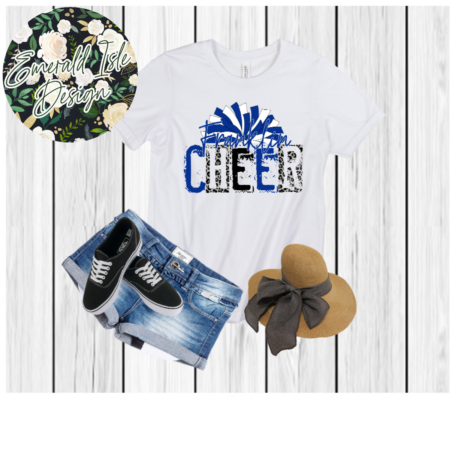 Franklin Cheer Stamp Design