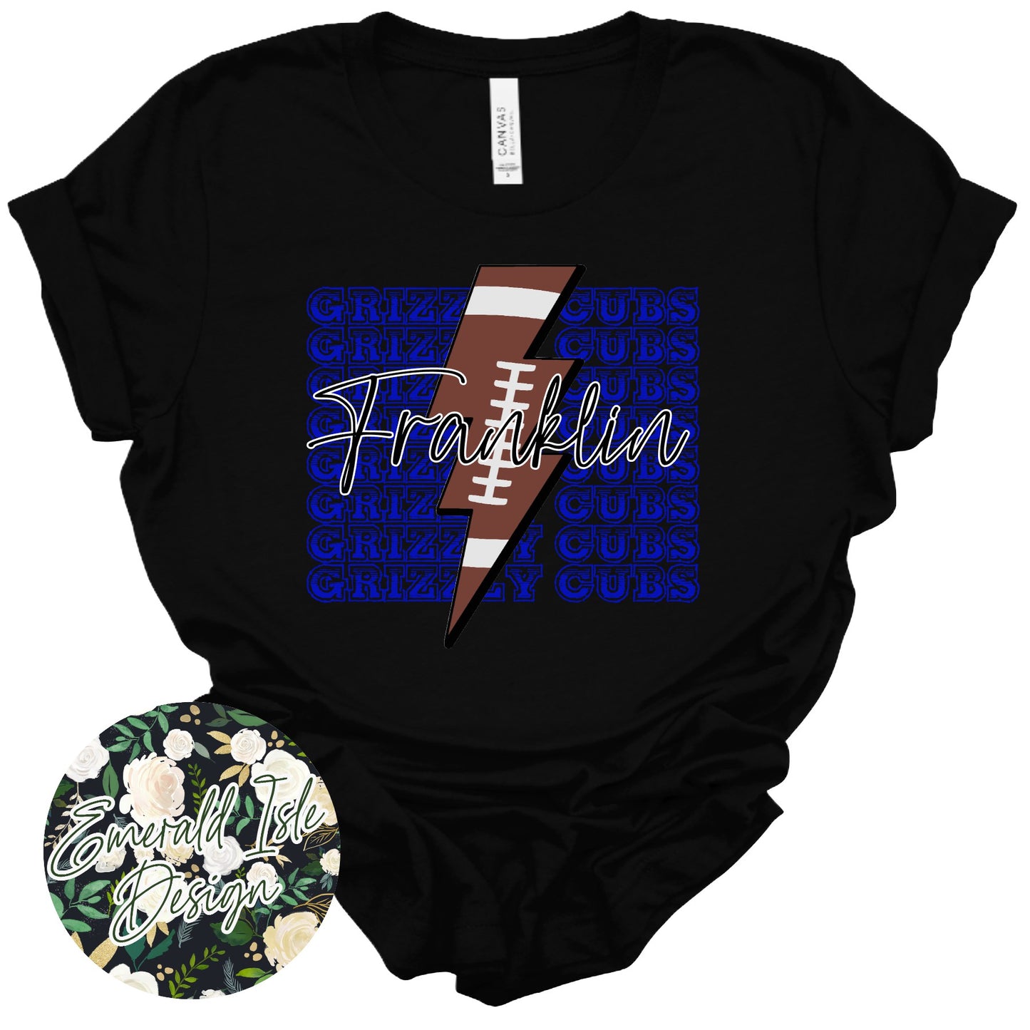 Franklin Football Lightning Bolt Design