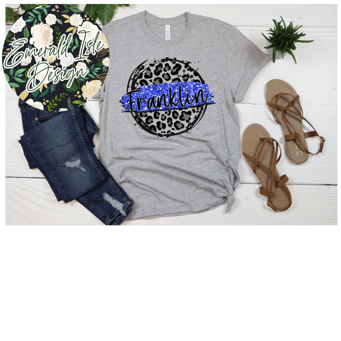 Franklin Leopard Circle Design
