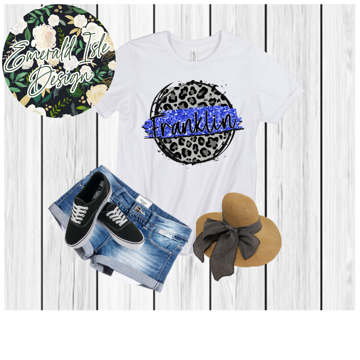 Franklin Leopard Circle Design