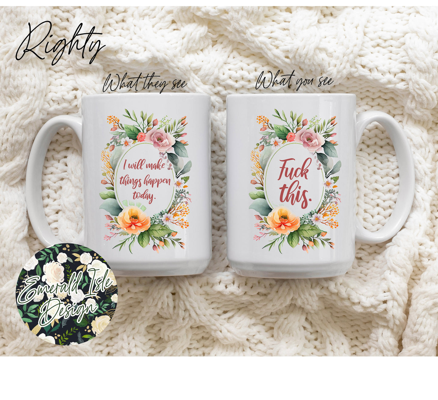 I will make things happen today./ Fuck This Mug