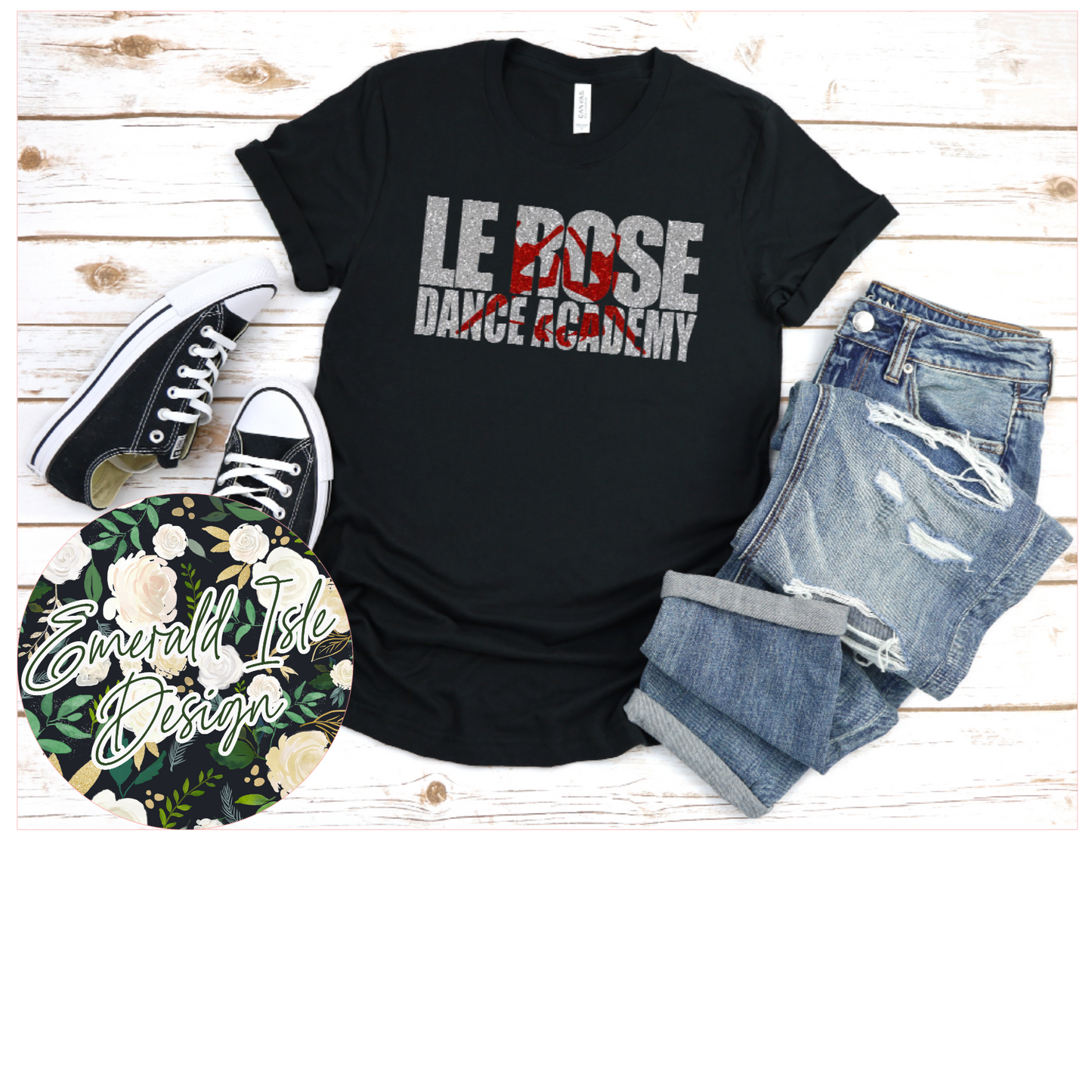 Le Rose Knockout GLITTER Design