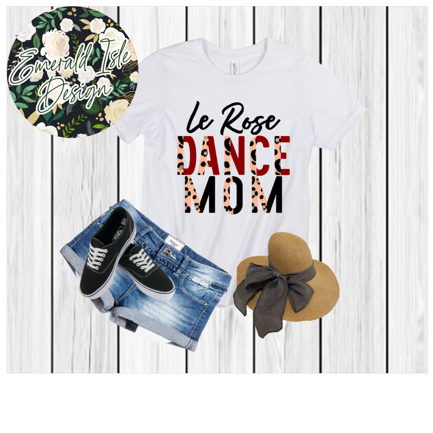 Le Rose Dance Mom Leopard Design