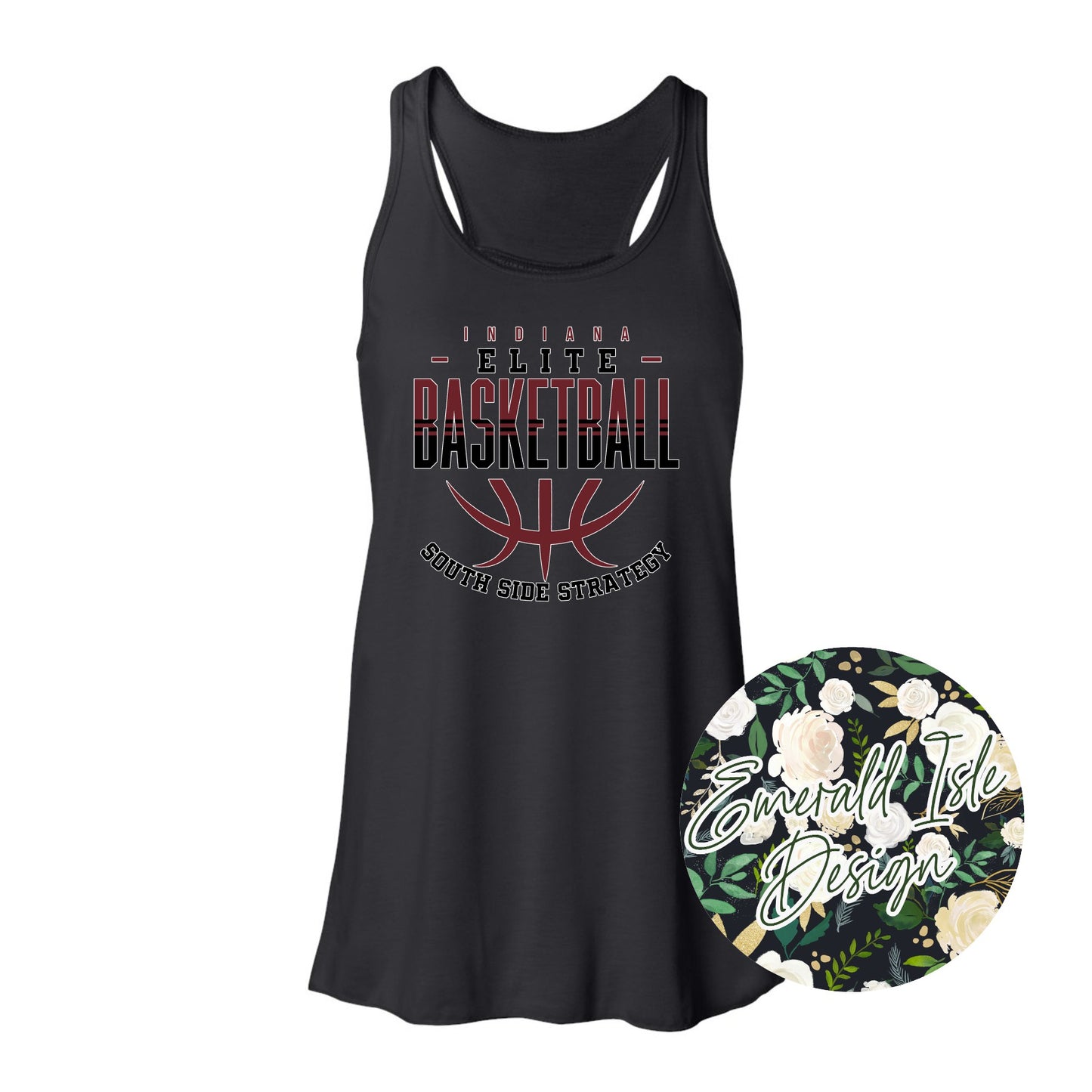 Indiana Elite South Side Strategy Ladies Flowy Racerback Tank