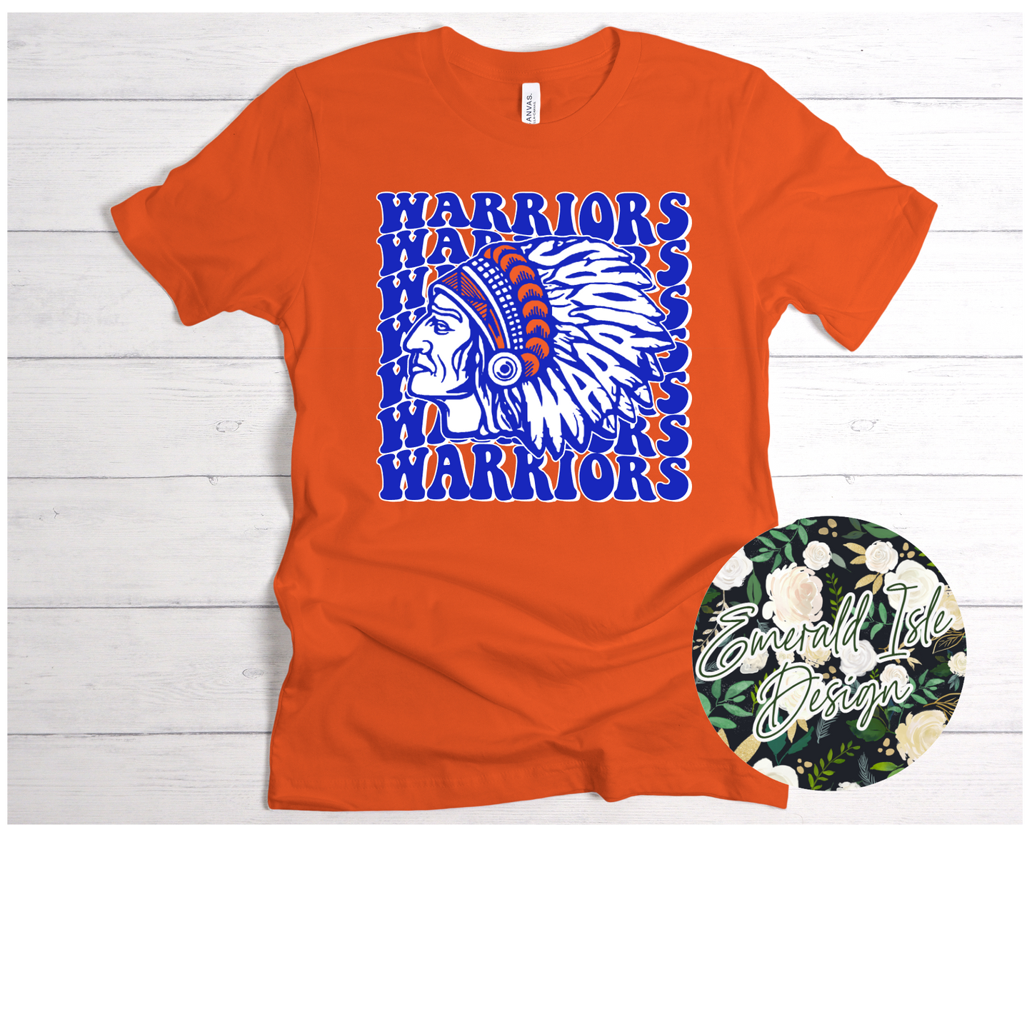 Warriors Groovy Repeat Design