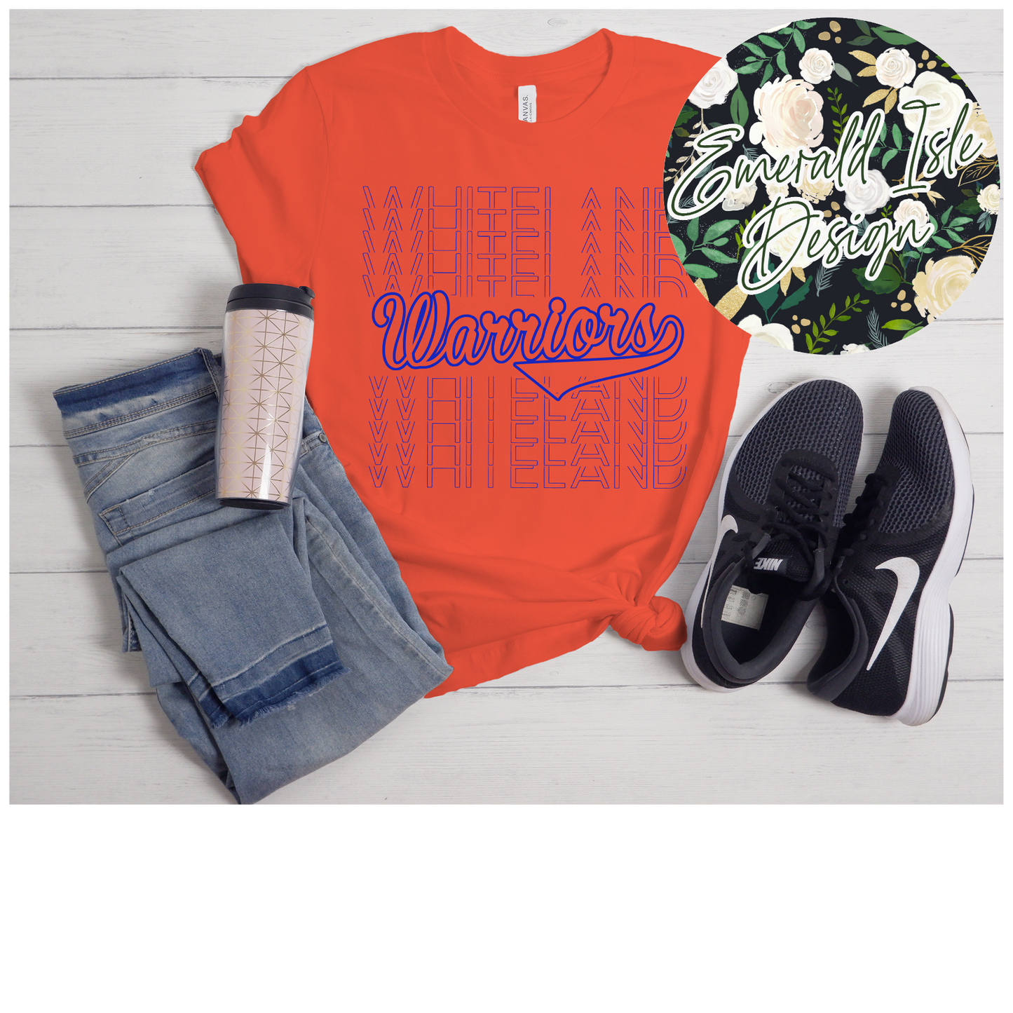 Whiteland Repeat Retro Design