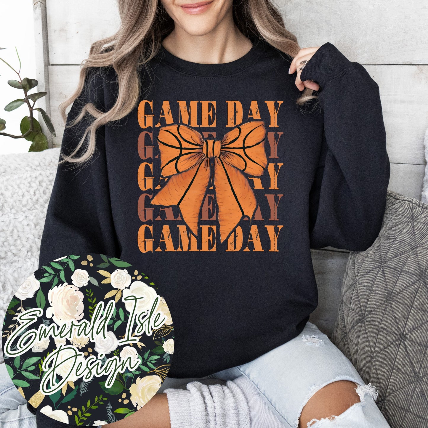 Game Day Basketball Bow Design