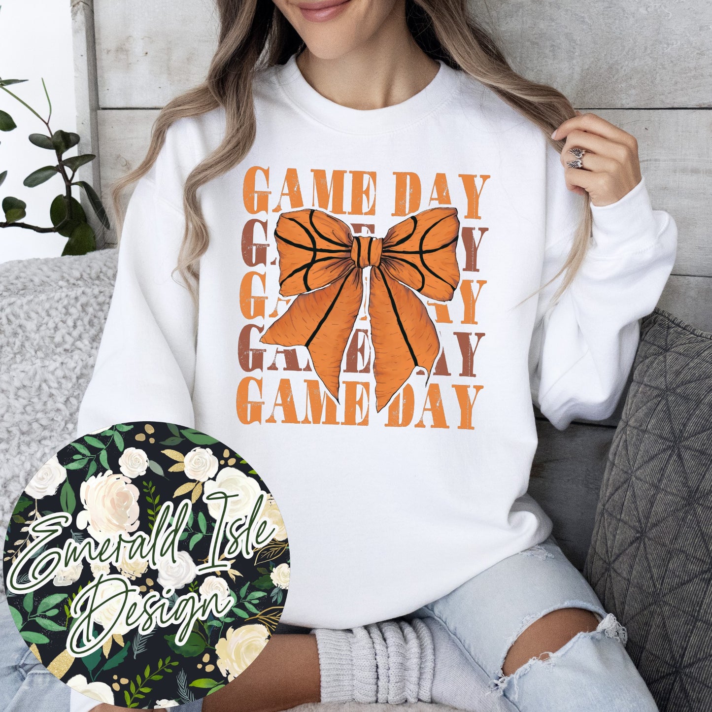 Game Day Basketball Bow Design