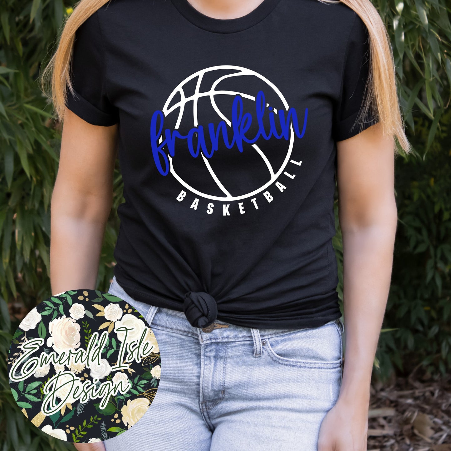 Franklin Basketball Metallic Puff Design