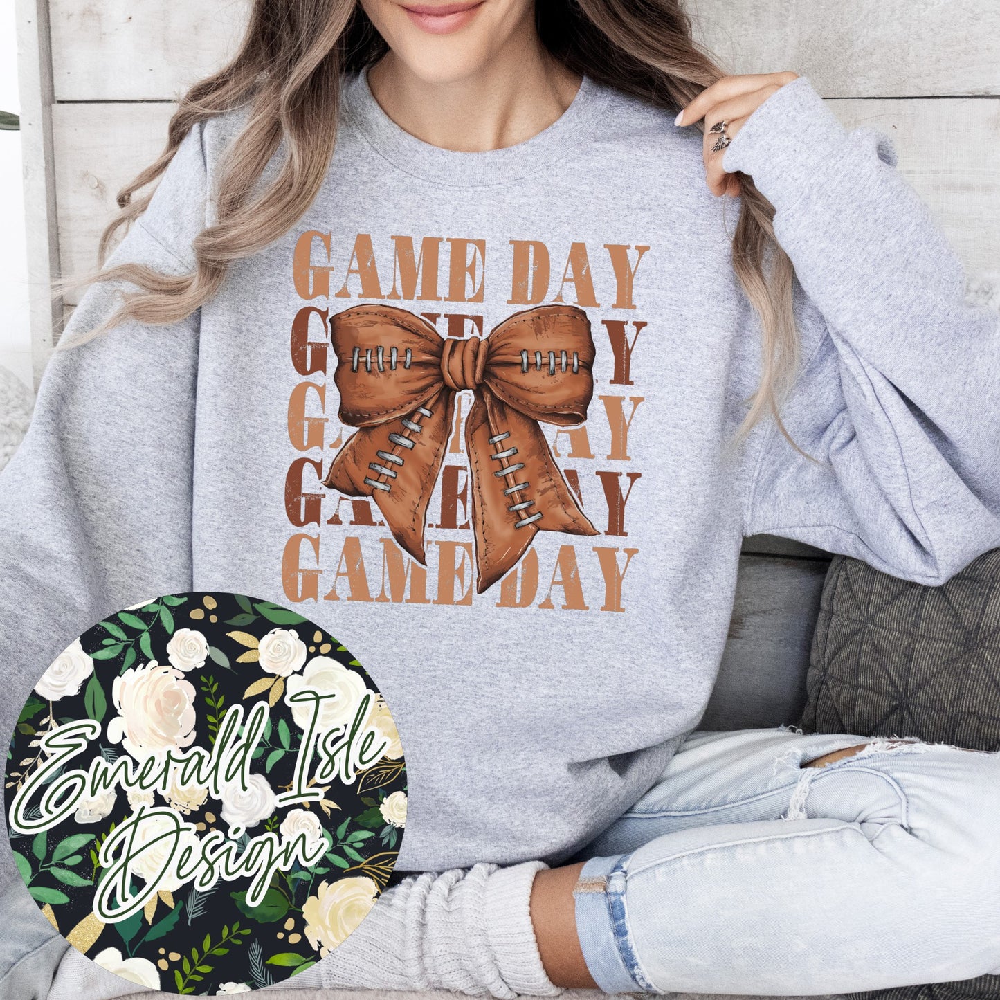 Game Day Football Bow Design