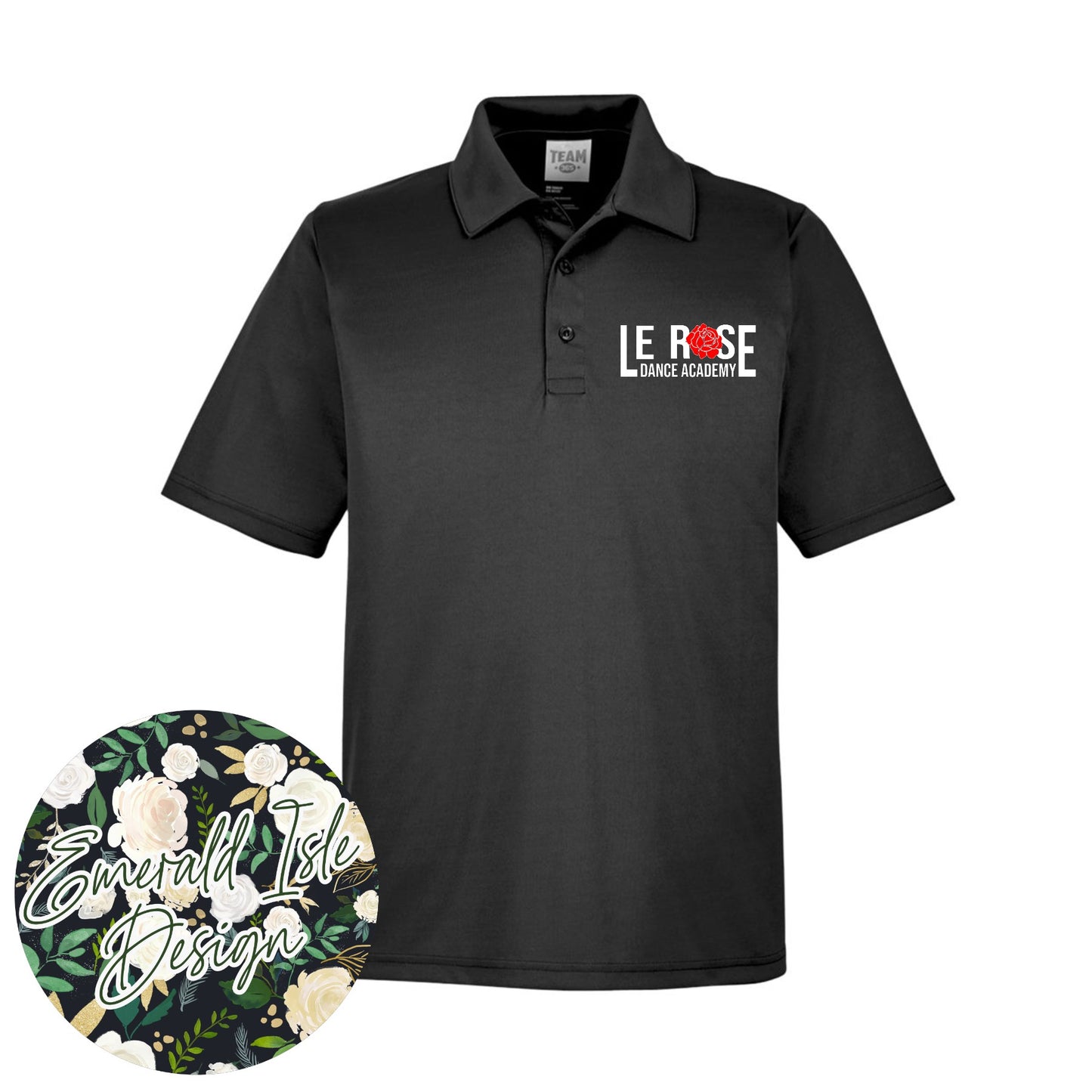 Le Rose Dance Academy Men's Performance Polo