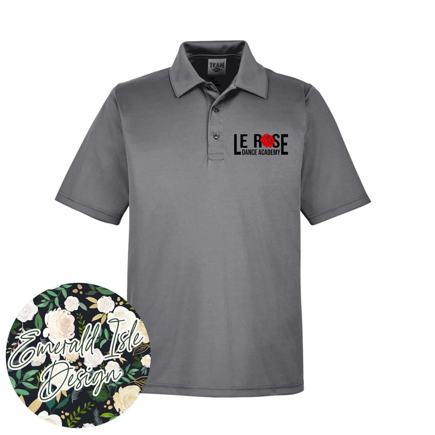 Le Rose Dance Academy Men's Performance Polo