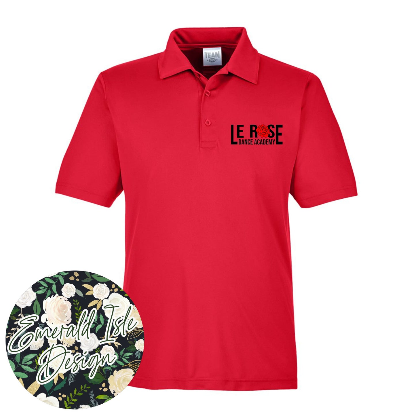 Le Rose Dance Academy Men's Performance Polo