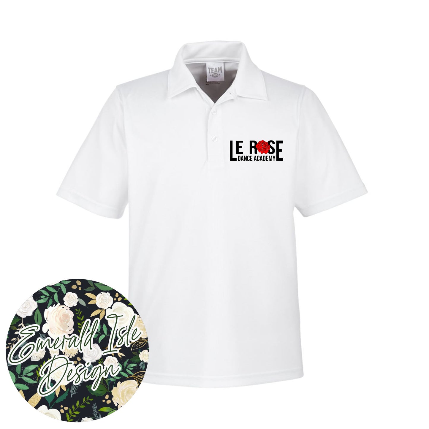 Le Rose Dance Academy Men's Performance Polo