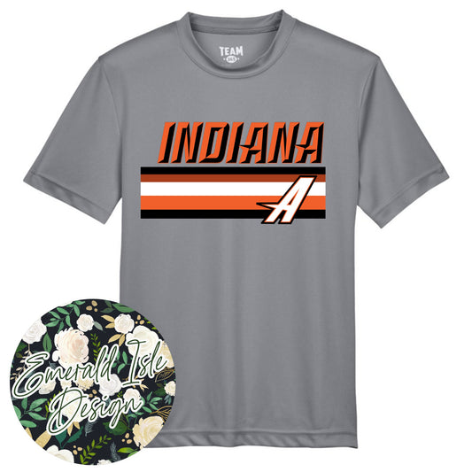 Indiana Astros Stripes Design on Team 365 Performance T