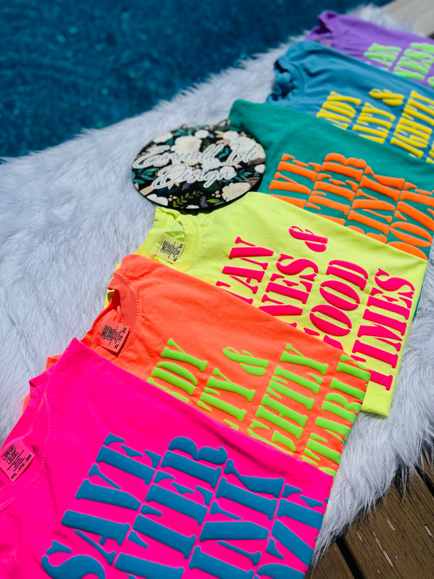 Puff Summer Sayings on Comfort Colors T's!!
