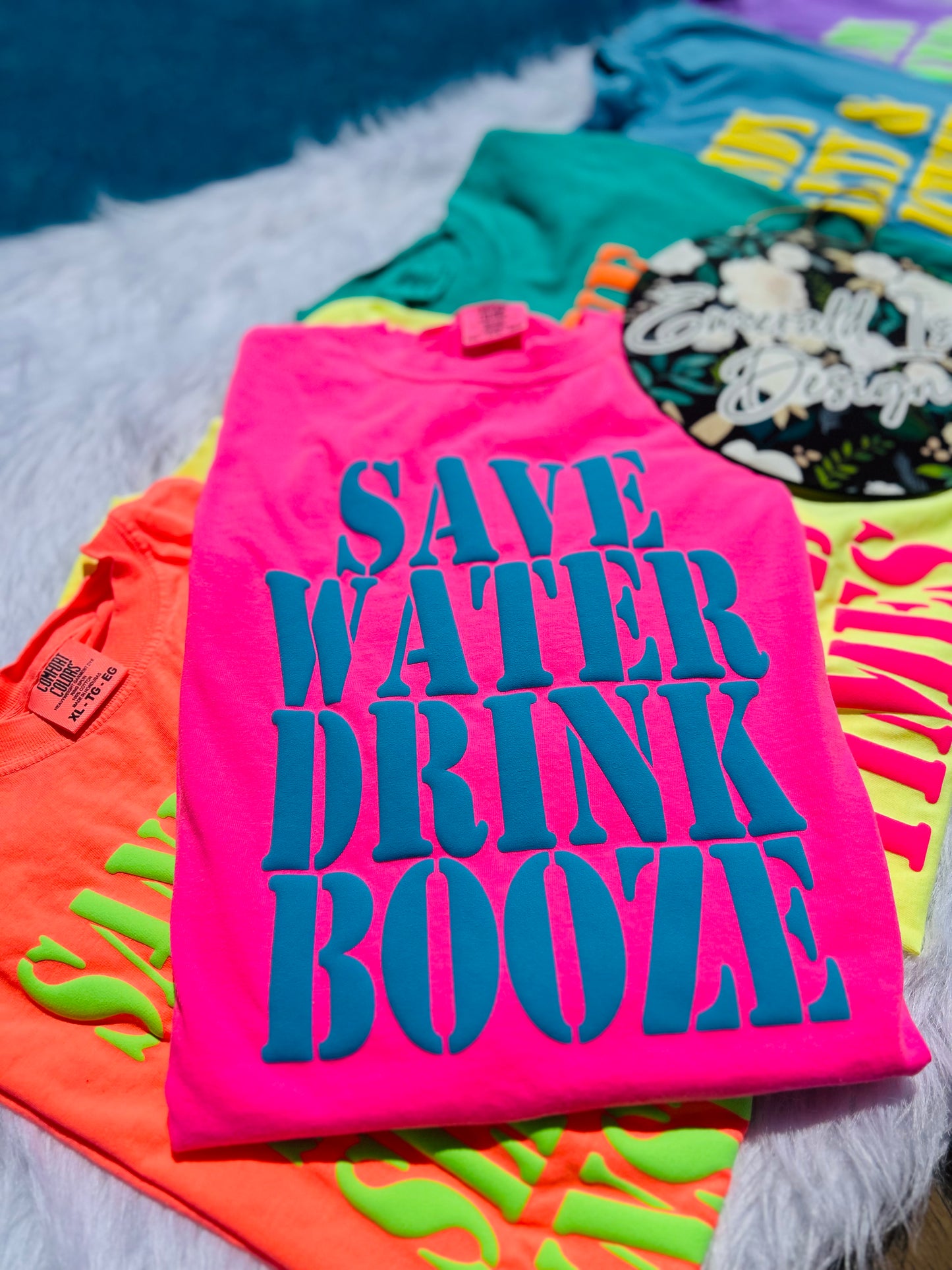 Puff Summer Sayings on Comfort Colors T's!!