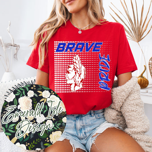 Brave Pride Gradient Dots Design