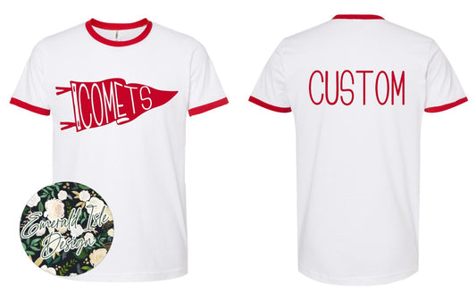 Coulston Comets Ringer T with Custom Back
