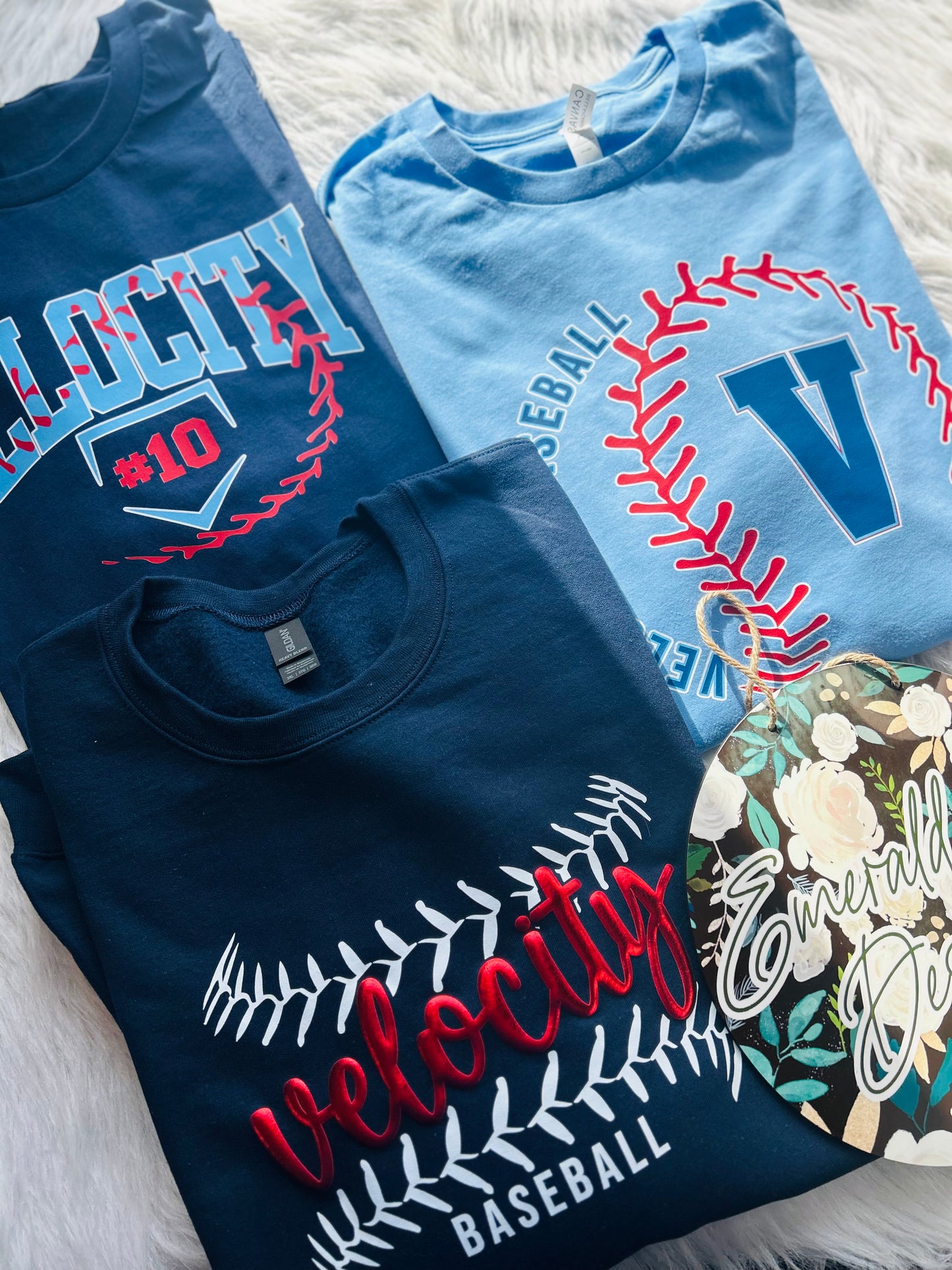Velocity Baseball Metallic Puff Design