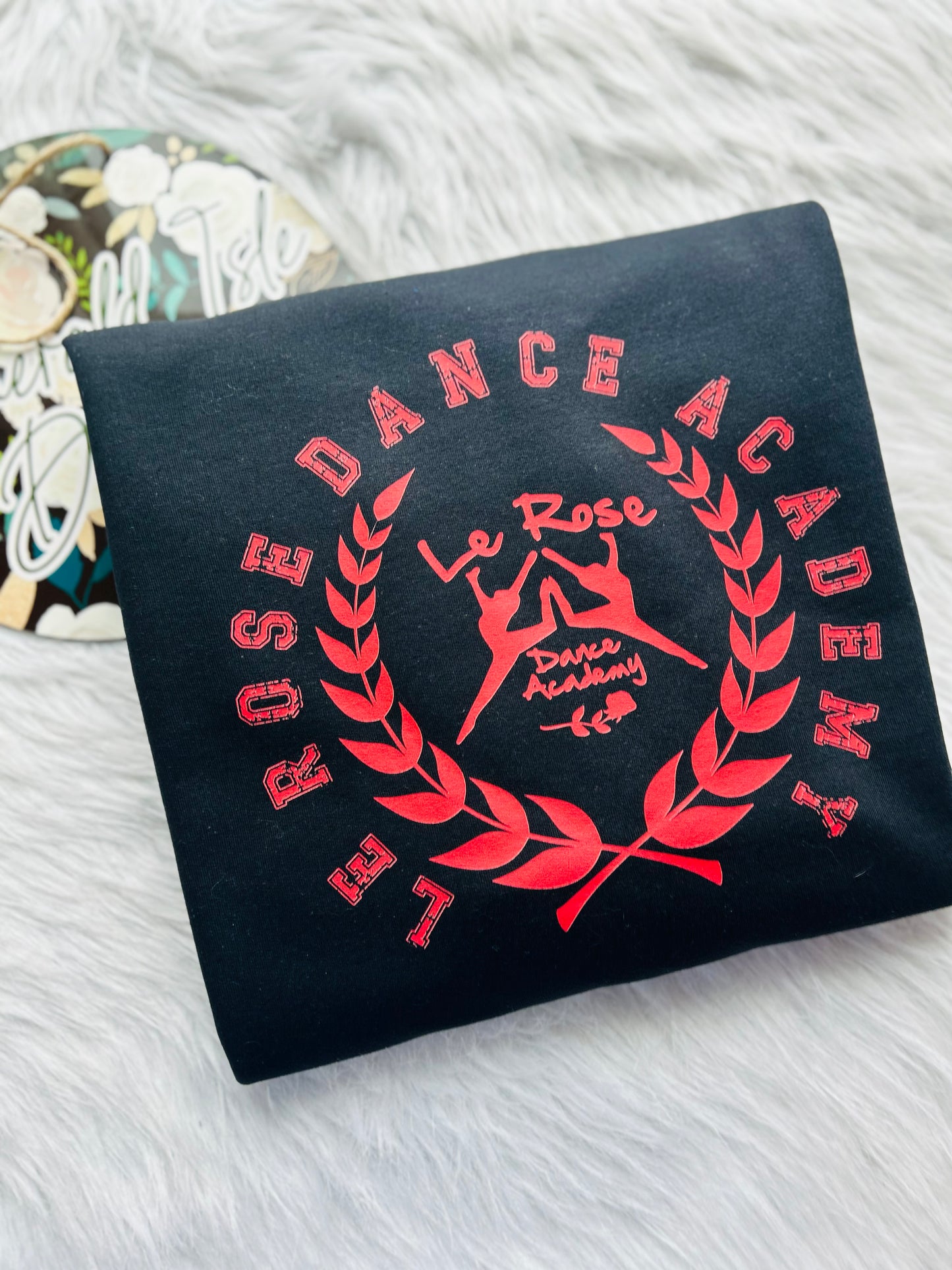 Le Rose Dance Academy Oversized Horizontal Design Style 2 on Crewneck Sweatshirt