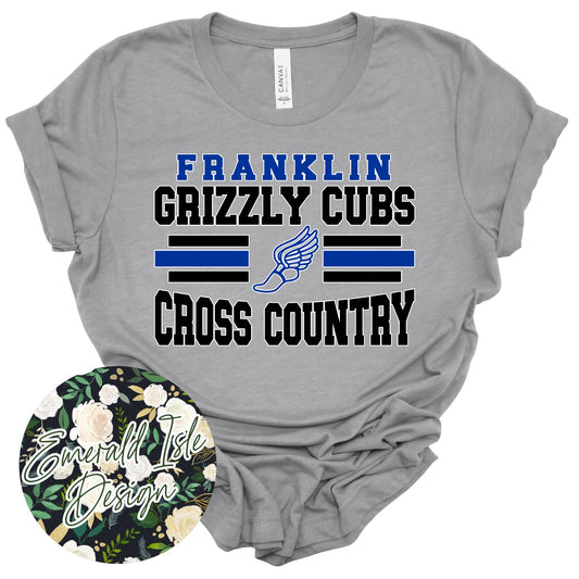 Franklin Grizzly Cubs Cross Country Design