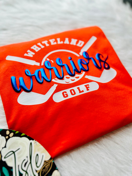 Whiteland Golf Metallic Puff Design