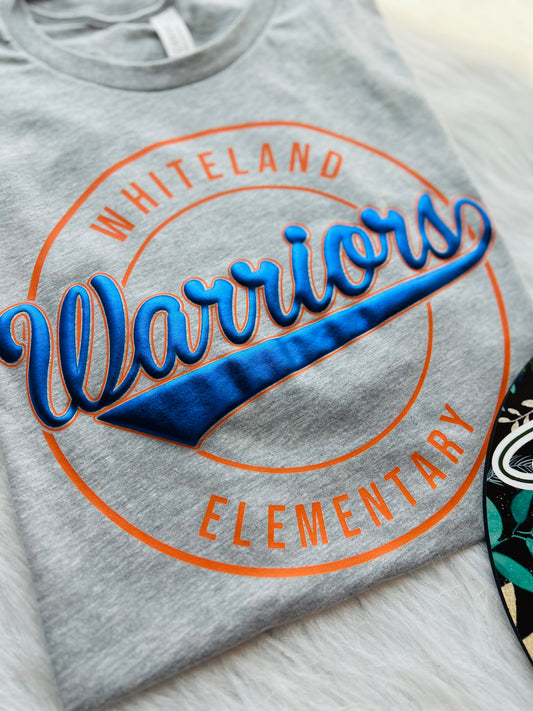 Whiteland Elementary Metallic Puff Design