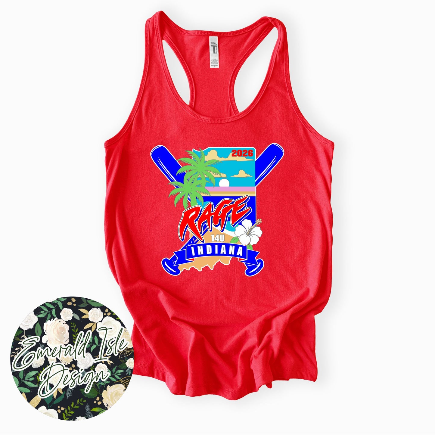 Rage Softball Nationals 2026 Design with Option to Add Name & Number on Back