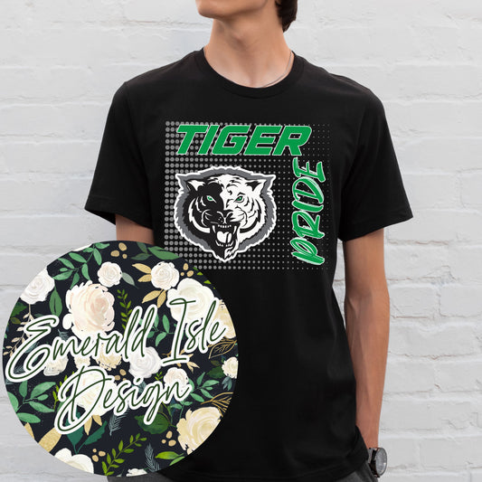 Tiger Pride Gradient Dot Design