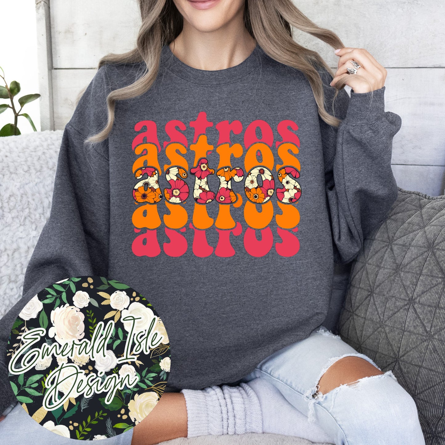 Astros Groovy Repeat Design