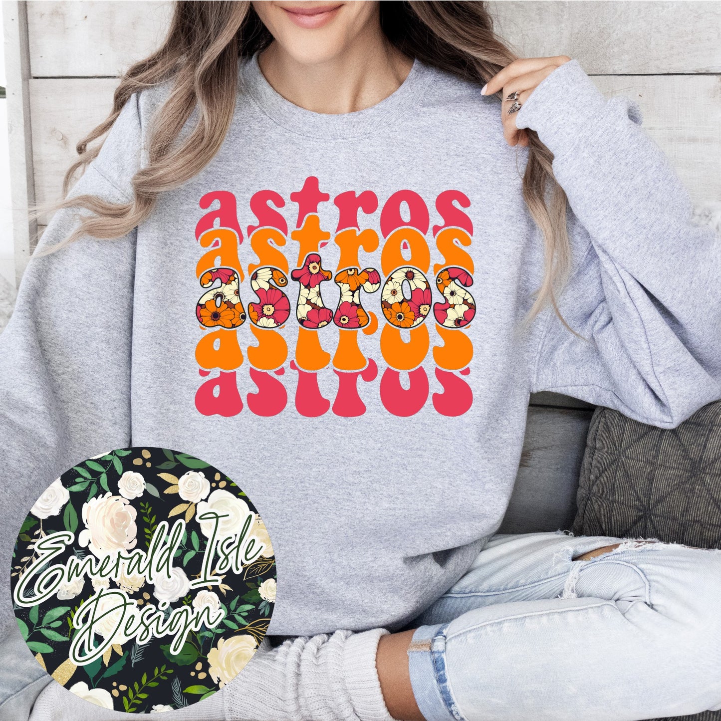 Astros Groovy Repeat Design