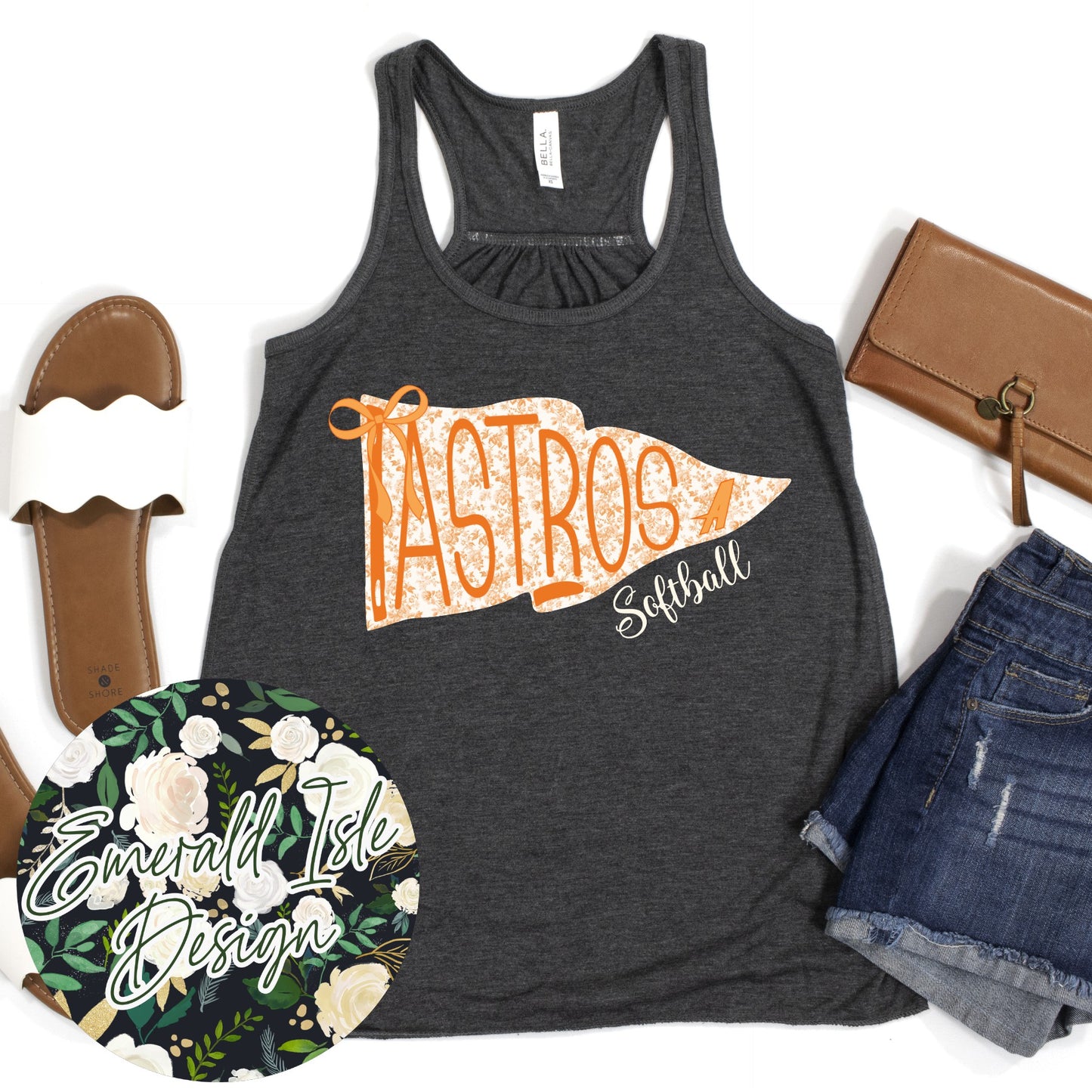 Astros Softball Toile Pennant Design