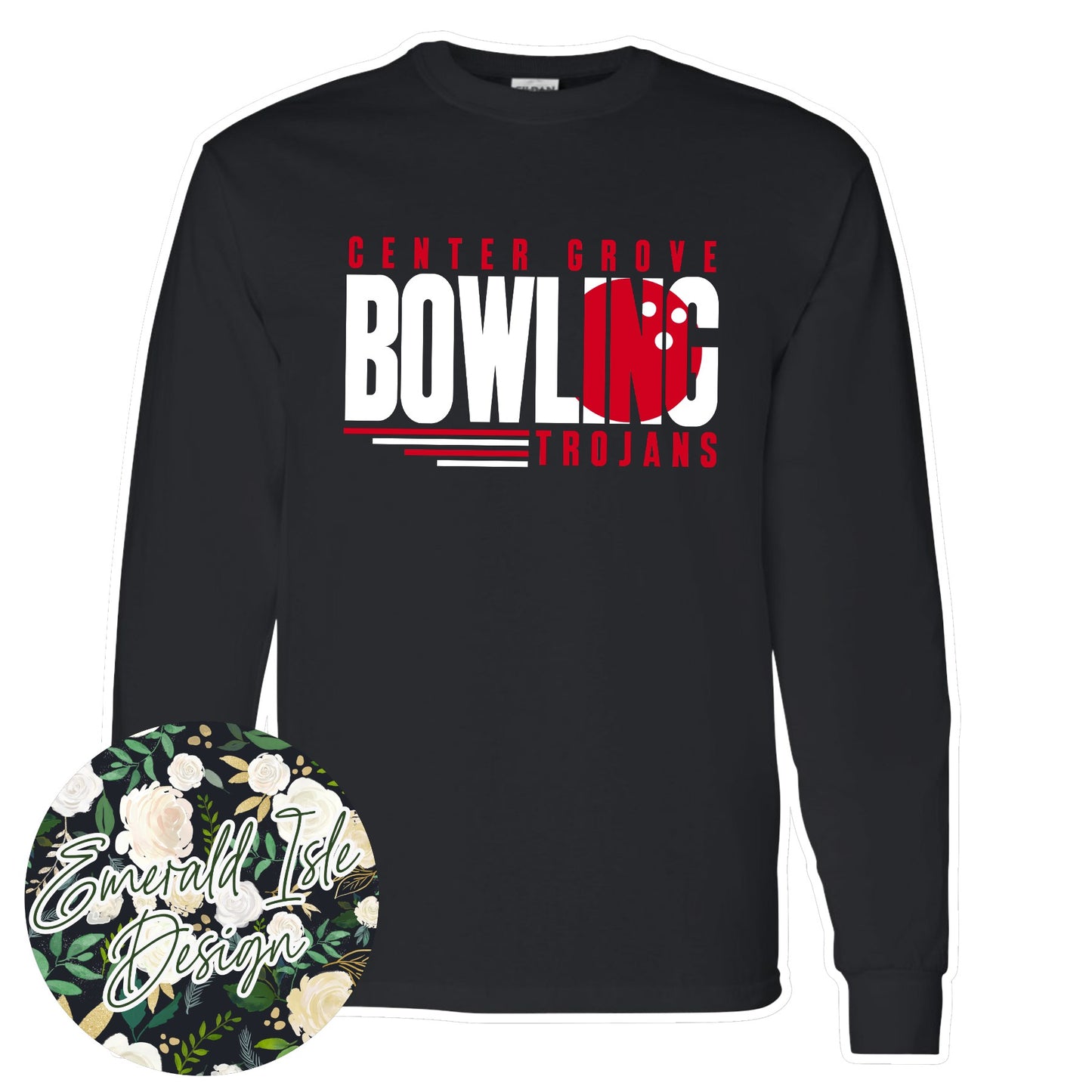 Center Grove Bowling Ball Knockout Design