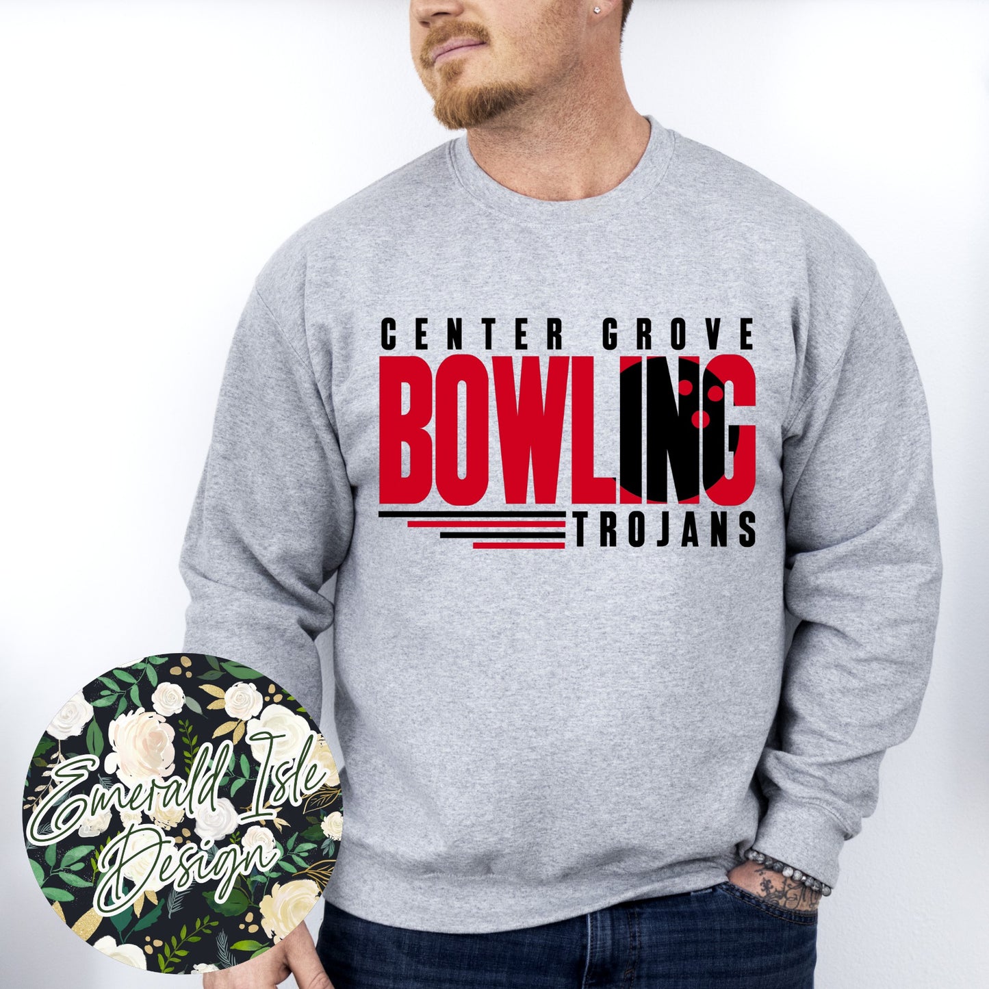 Center Grove Bowling Ball Knockout Design