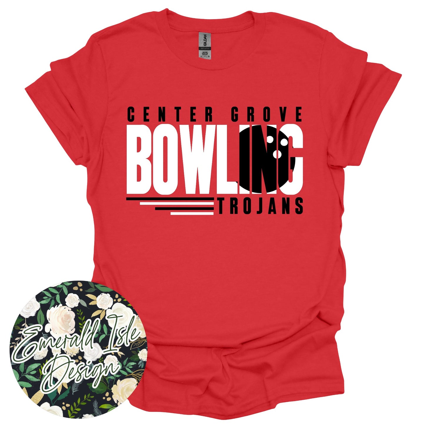 Center Grove Bowling Ball Knockout Design