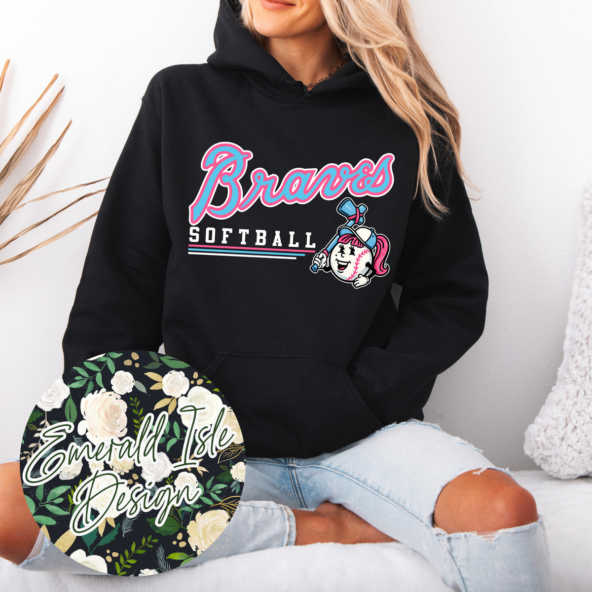 Braves Softball Underline Design