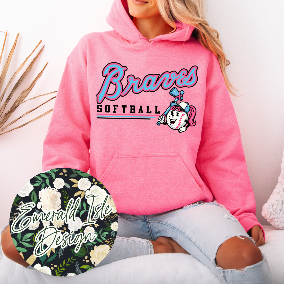 Braves Softball Underline Design