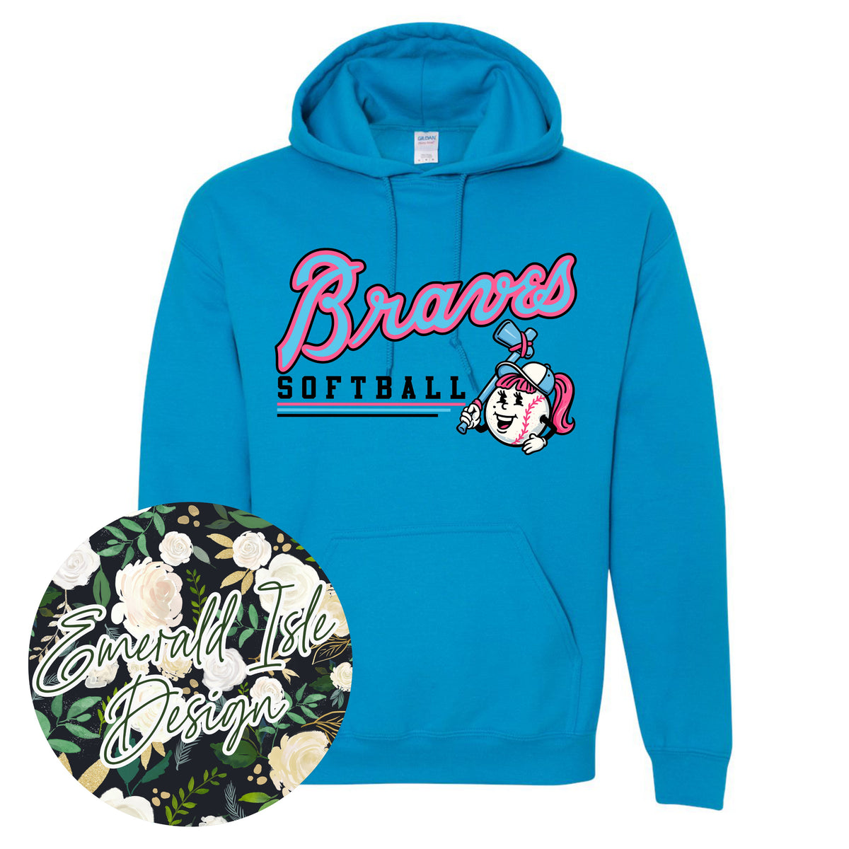 Braves Softball Underline Design