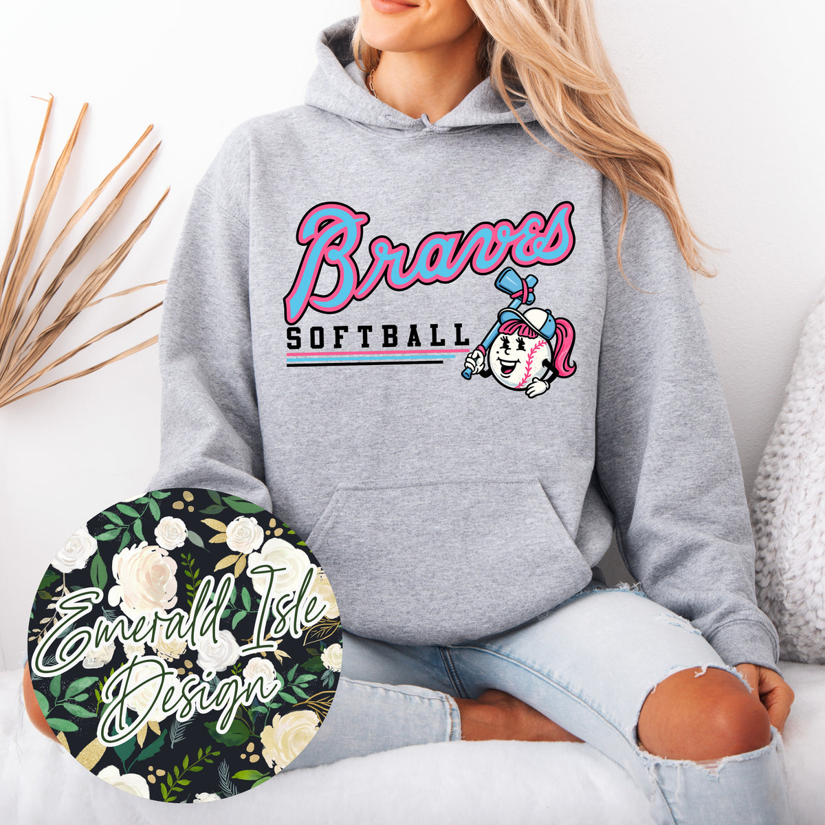 Braves Softball Underline Design