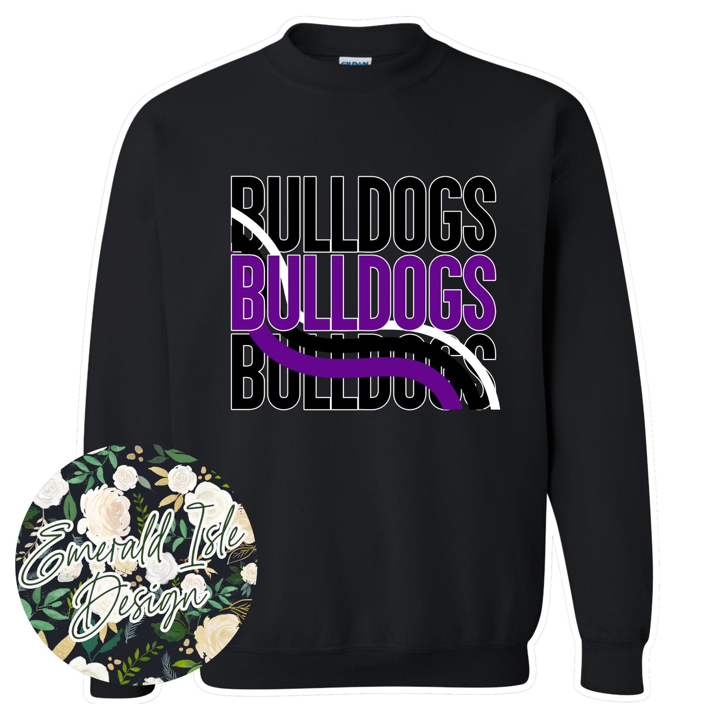 Needham Bulldogs Wave Design