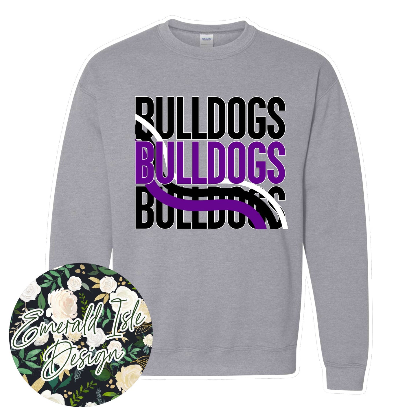 Needham Bulldogs Wave Design