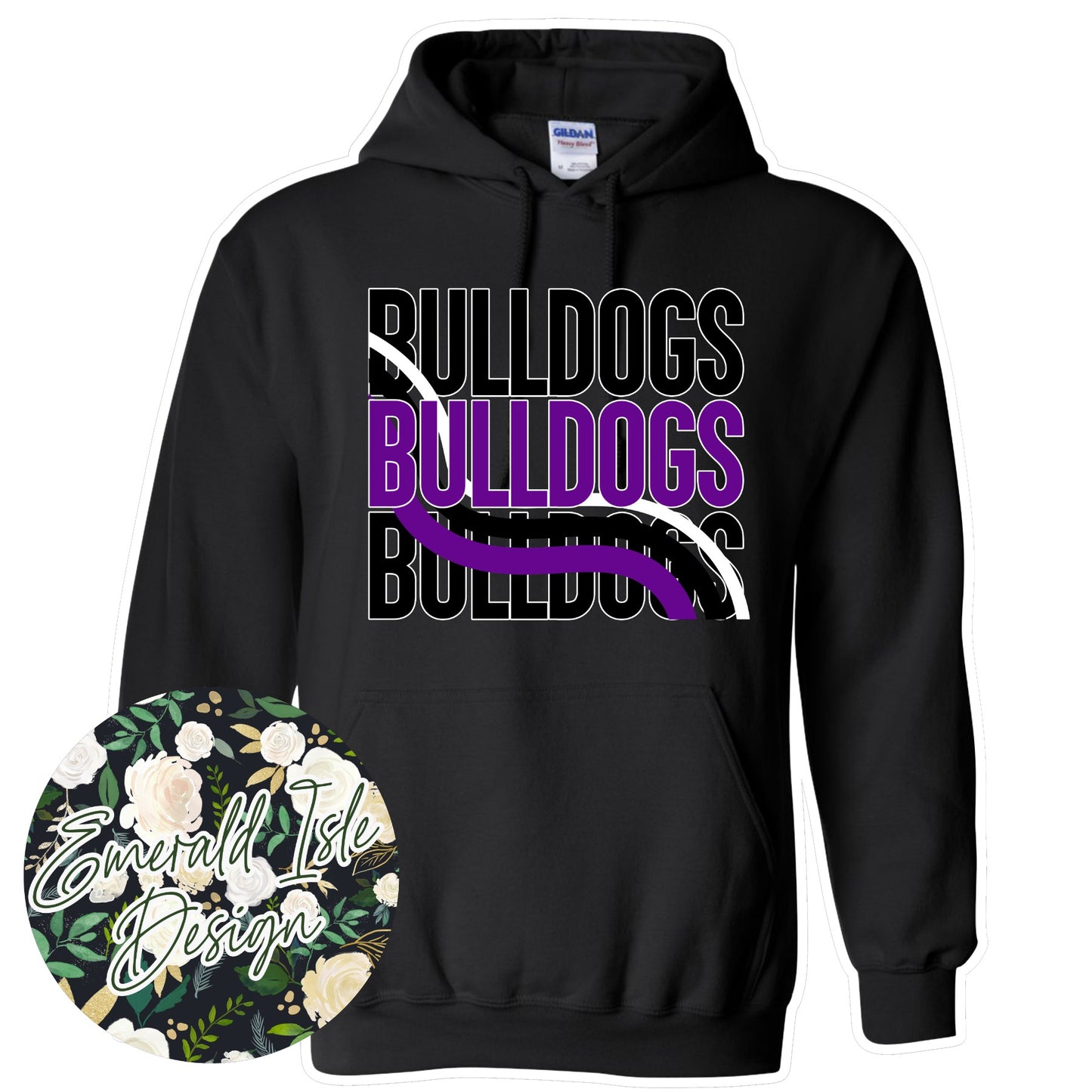 Needham Bulldogs Wave Design