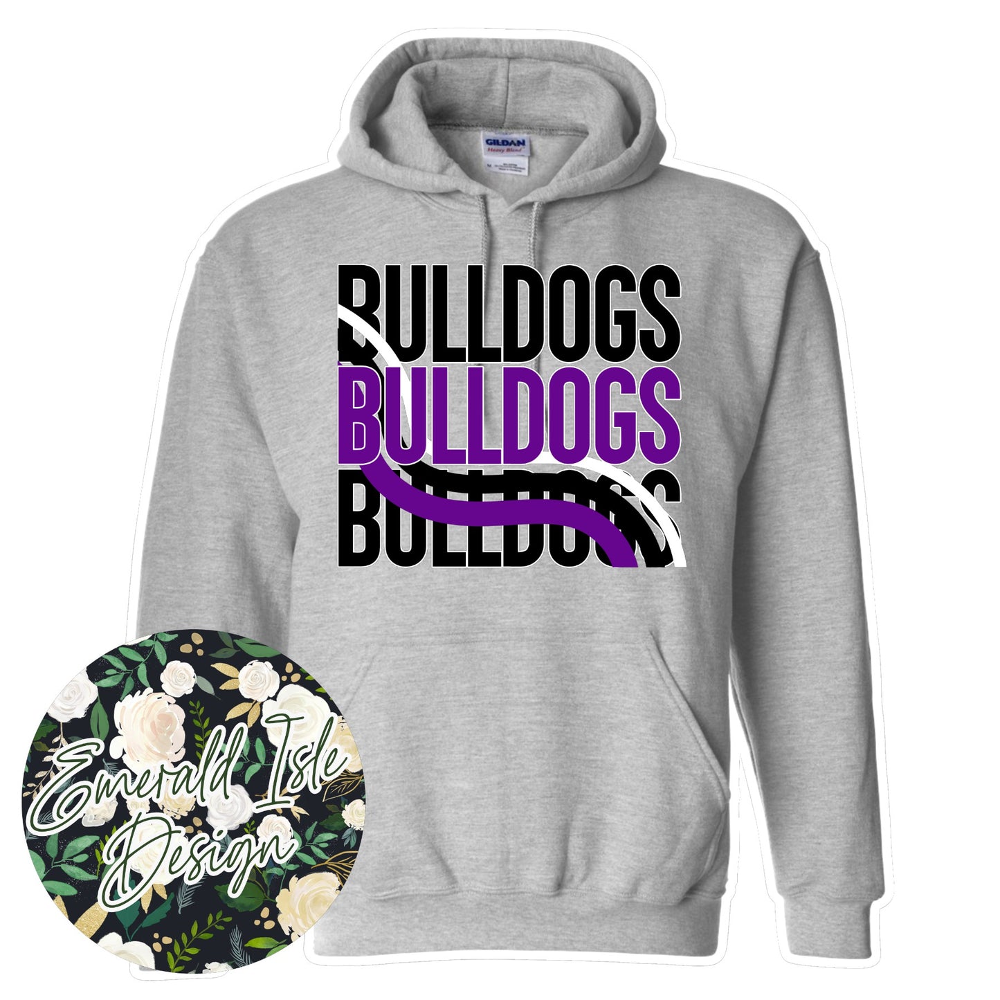 Needham Bulldogs Wave Design