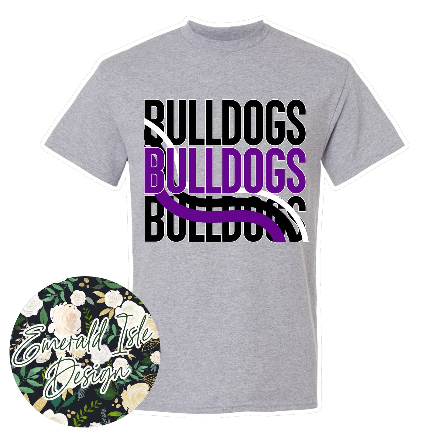 Needham Bulldogs Wave Design