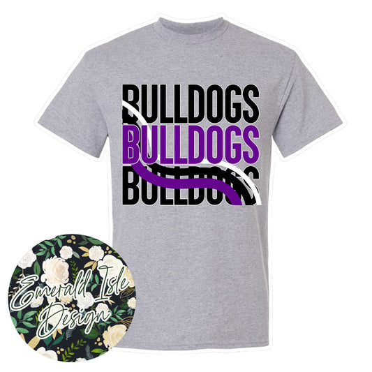 Needham Bulldogs Wave Design