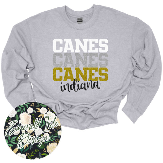 **GLITTER** Stacked Canes Indiana Design