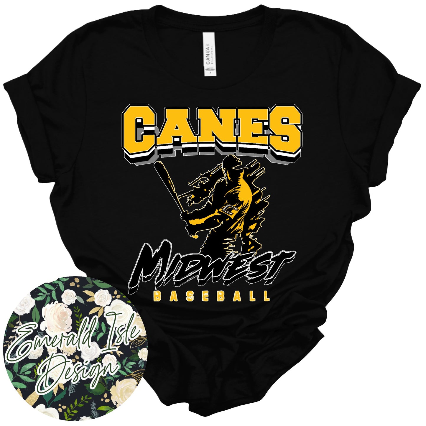 Canes Midwest Baseball Design